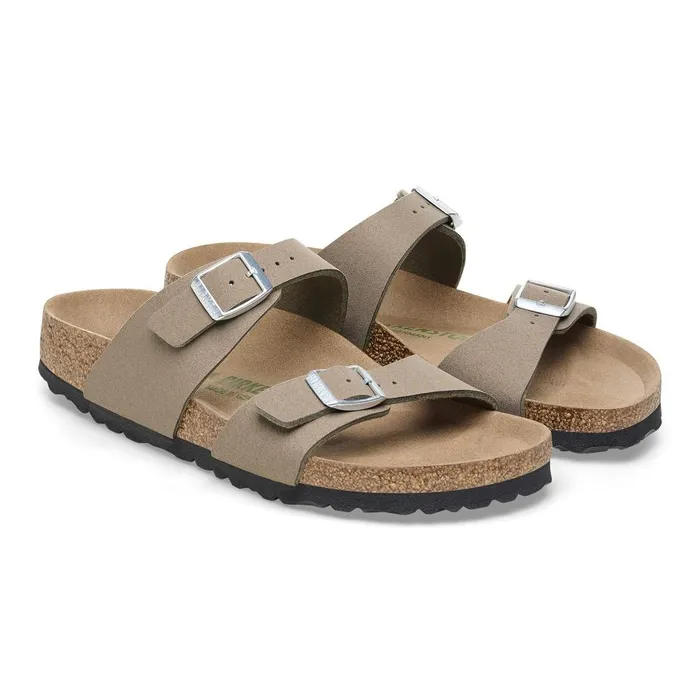 Women Birkenstock MultiStrap Sydney Vegan Vegan Gray Taupe