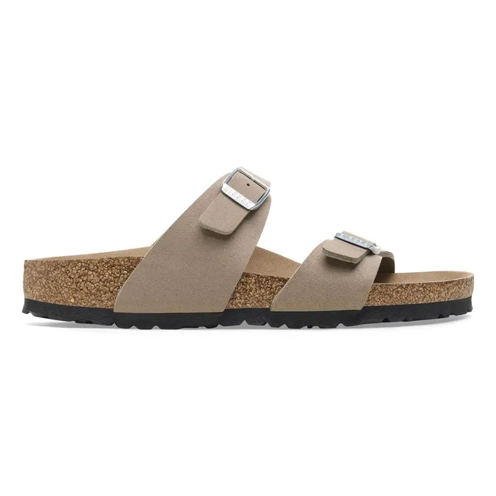 Women Birkenstock MultiStrap Sydney Vegan Vegan Gray Taupe