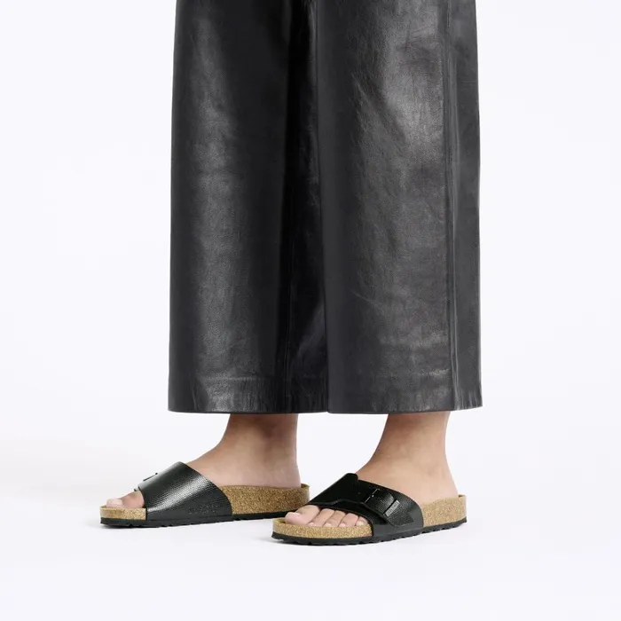 Women Birkenstock OneStrap Catalina Shiny Black