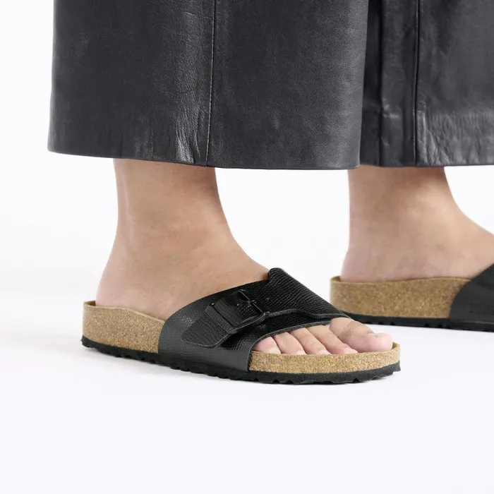 Women Birkenstock OneStrap Catalina Shiny Black