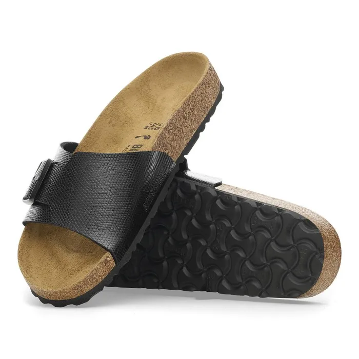Women Birkenstock OneStrap Catalina Shiny Black