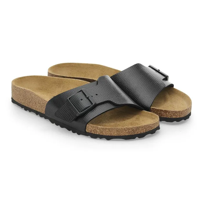 Women Birkenstock OneStrap Catalina Shiny Black