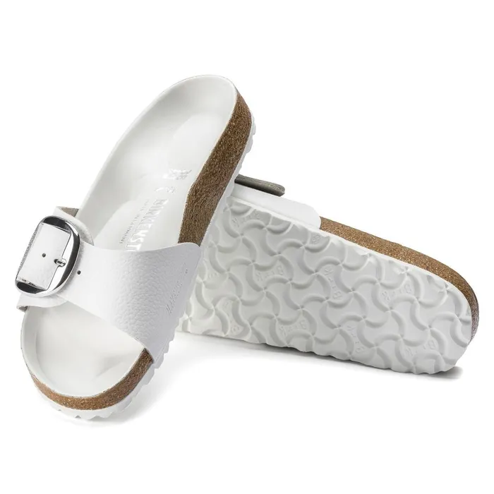 Women Birkenstock OneStrap Madrid Big Buckle White
