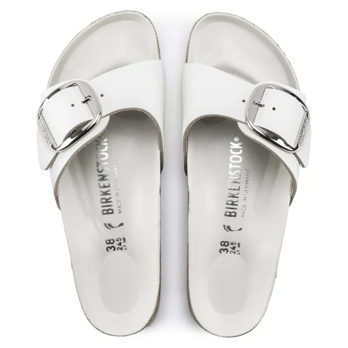 Women Birkenstock OneStrap Madrid Big Buckle White