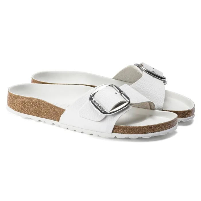 Women Birkenstock OneStrap Madrid Big Buckle White