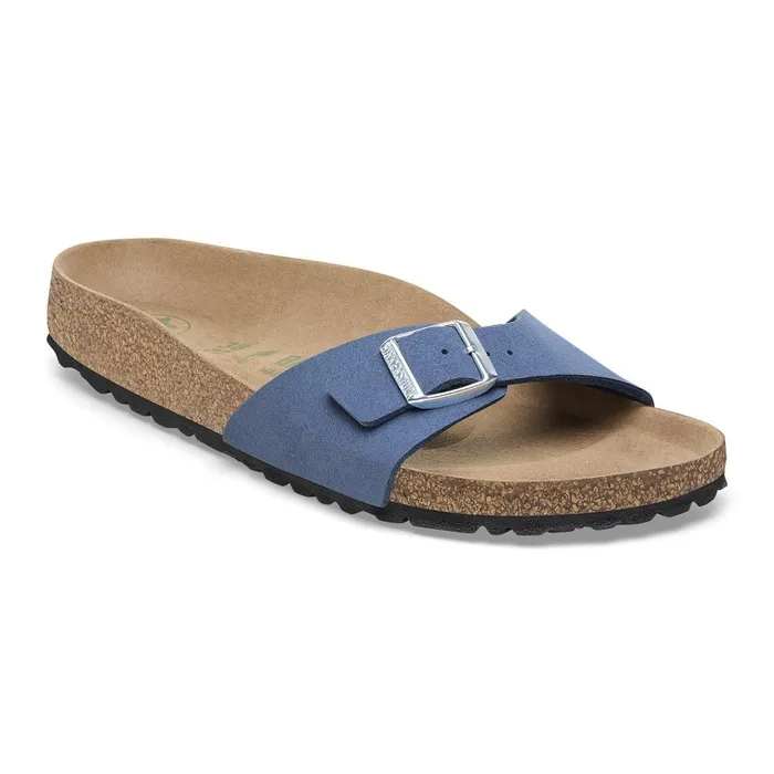 Women Birkenstock OneStrap Madrid Vegan Elemental Blue