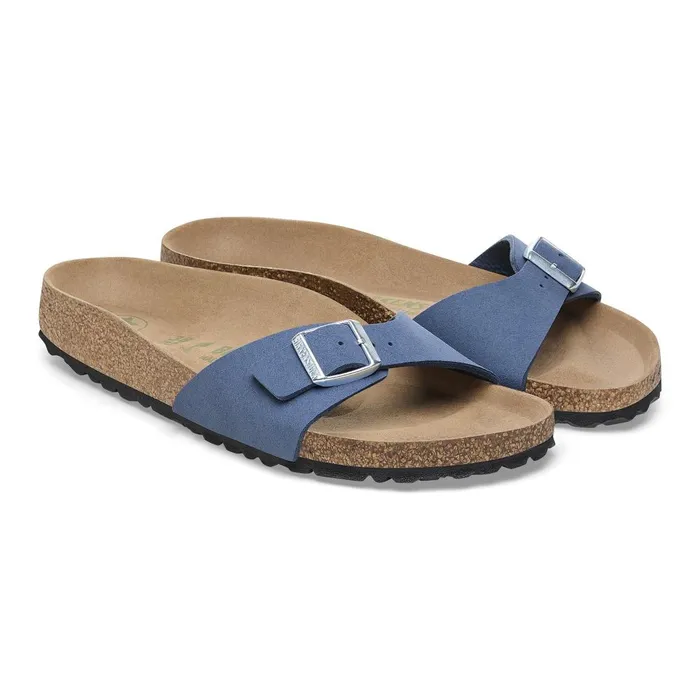 Women Birkenstock OneStrap Madrid Vegan Elemental Blue