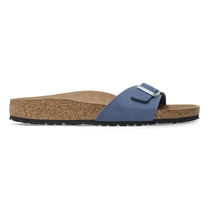 Women Birkenstock OneStrap Madrid Vegan Elemental Blue