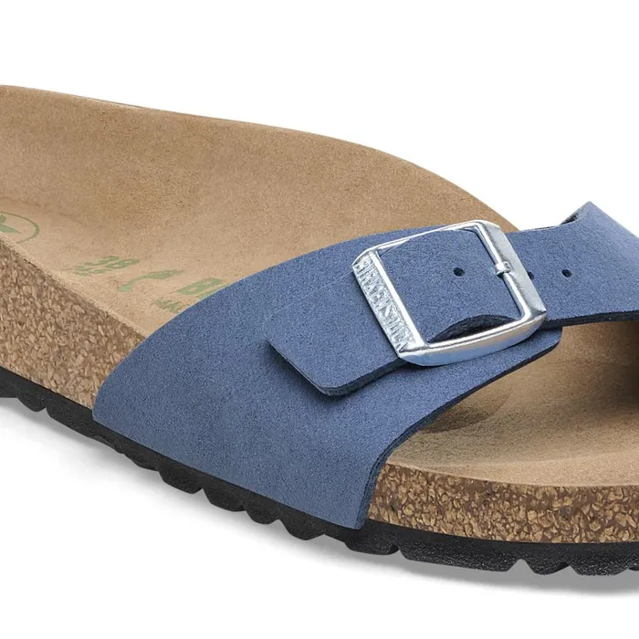 Women Birkenstock OneStrap Madrid Vegan Elemental Blue