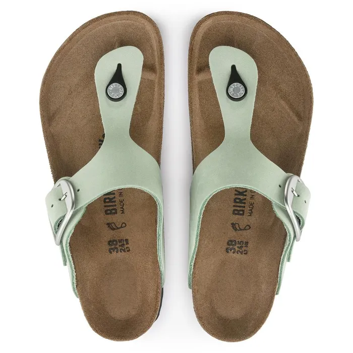 Women Birkenstock Thong Gizeh Big Buckle Matcha