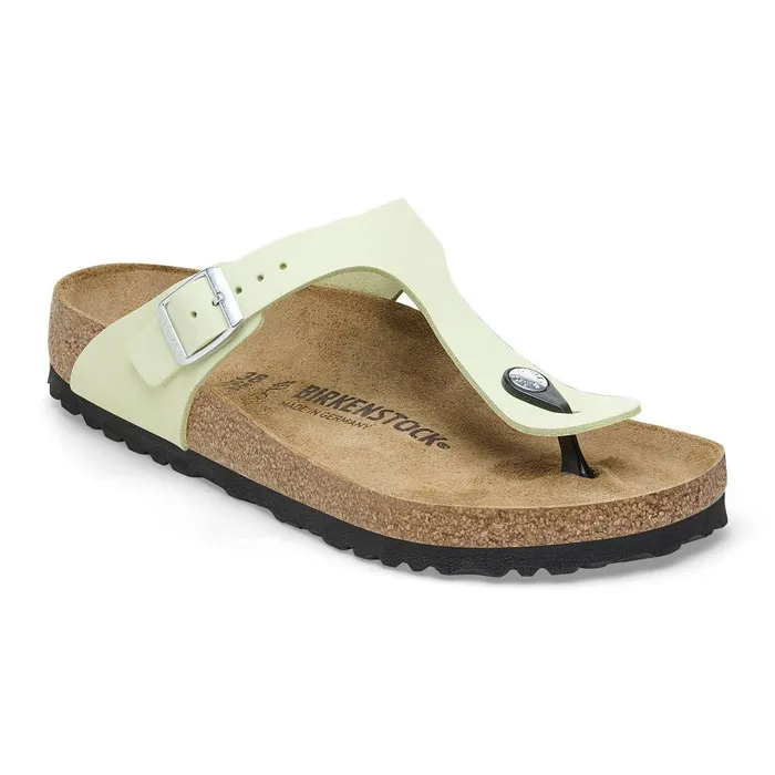 Women Birkenstock Thong Gizeh Faded Lime