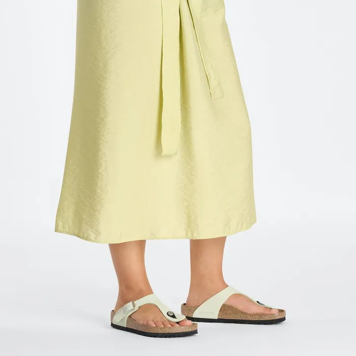 Women Birkenstock Thong Gizeh Faded Lime