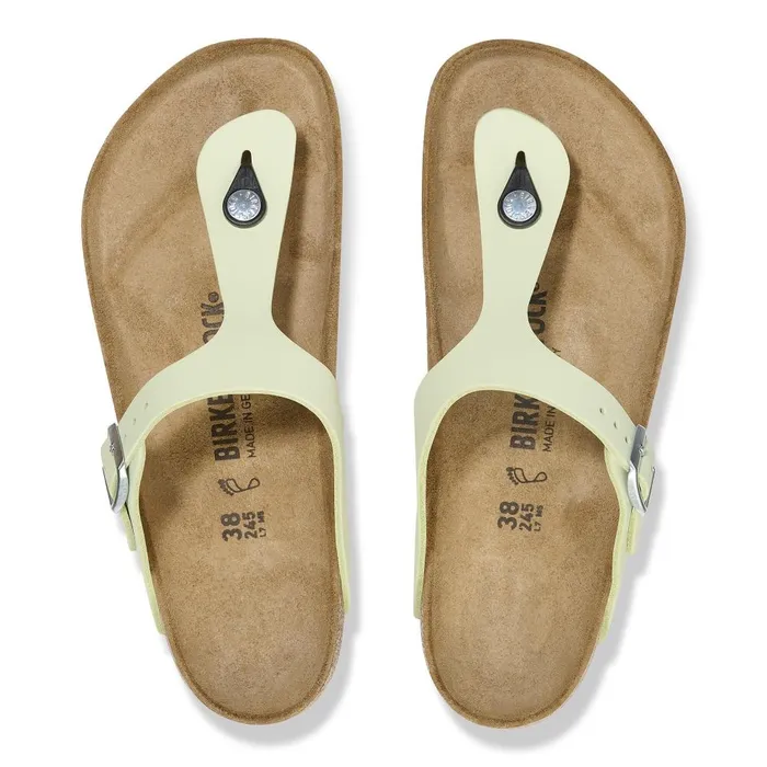 Women Birkenstock Thong Gizeh Faded Lime