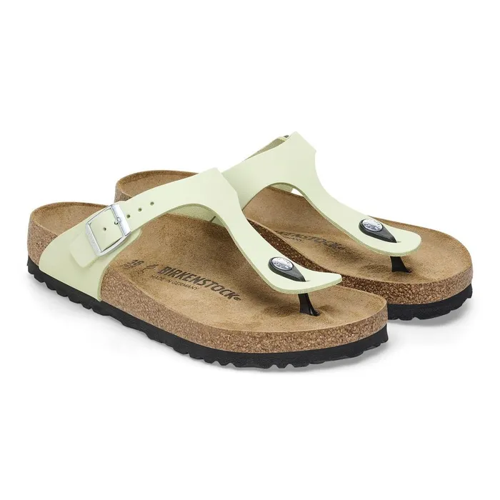 Women Birkenstock Thong Gizeh Faded Lime