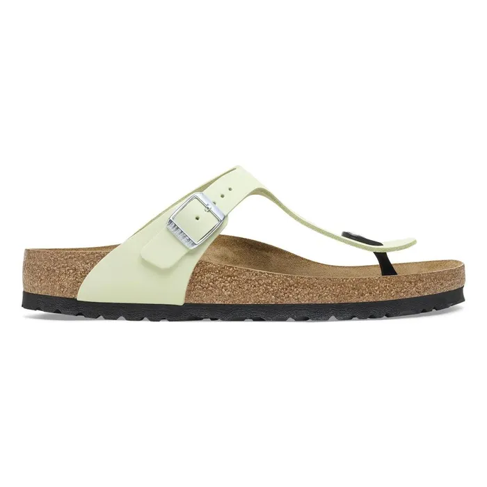Women Birkenstock Thong Gizeh Faded Lime