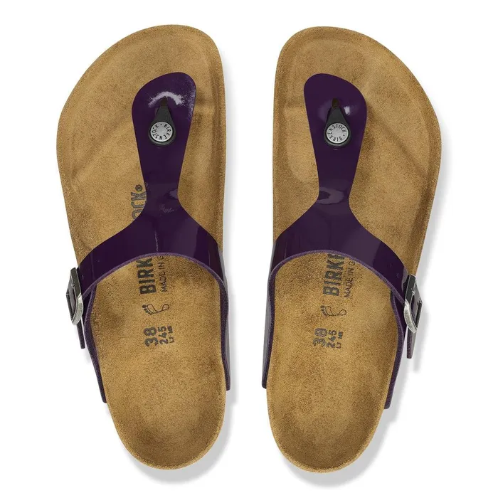 Women Birkenstock Thong Gizeh Patent Acai