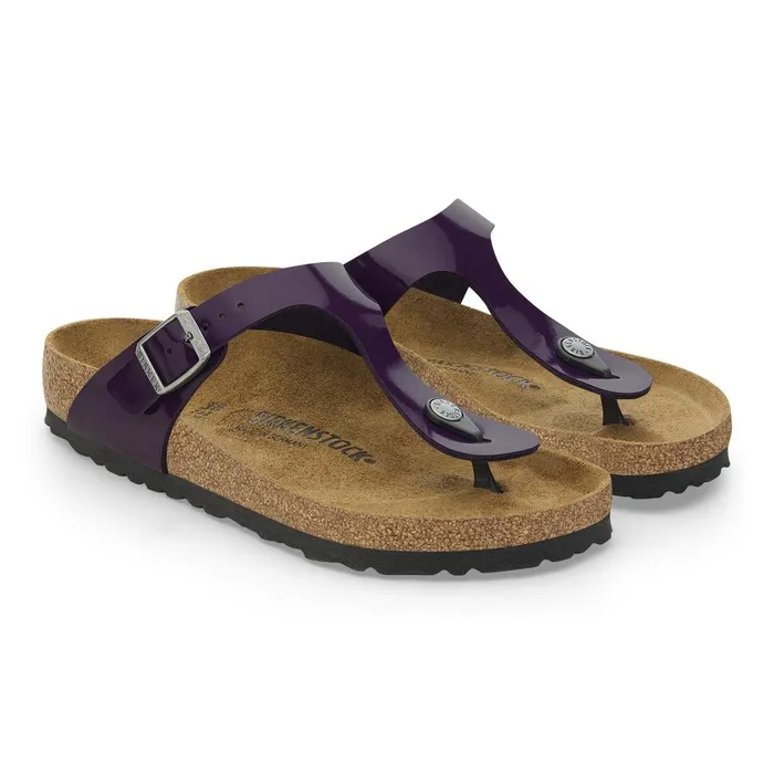 Women Birkenstock Thong Gizeh Patent Acai
