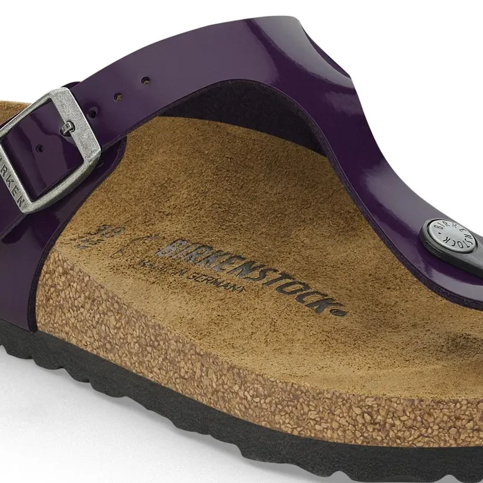 Women Birkenstock Thong Gizeh Patent Acai