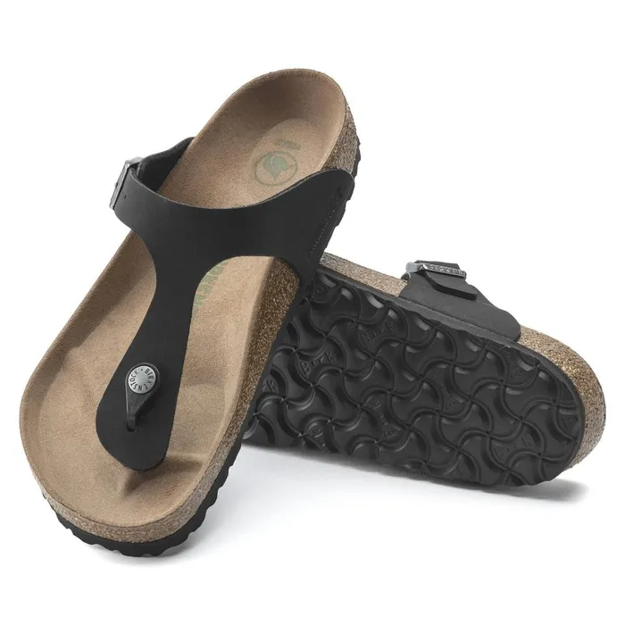 Women Birkenstock Thong Gizeh Vegan Black