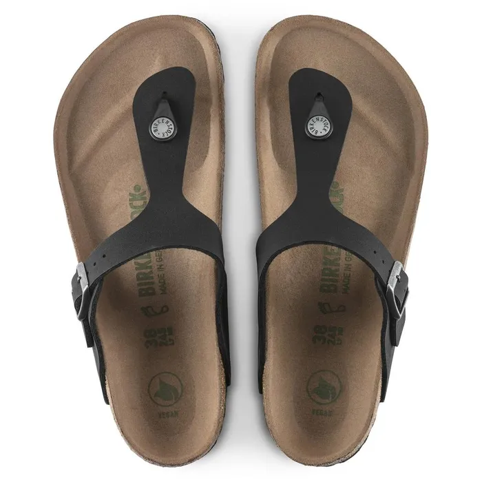 Women Birkenstock Thong Gizeh Vegan Black