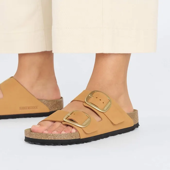 Women Birkenstock TwoStrap Arizona Big Buckle Burnt Orange