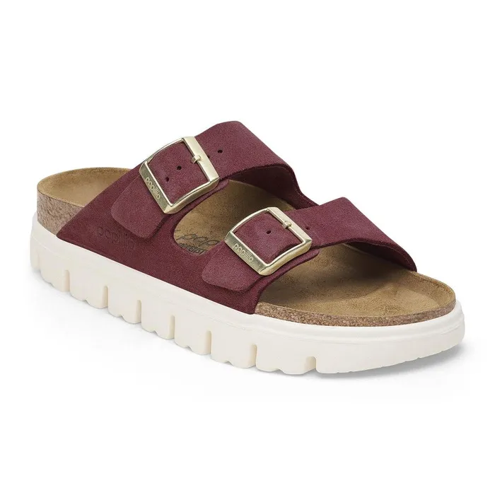 Women Birkenstock TwoStrap Arizona Platform Berry Crush