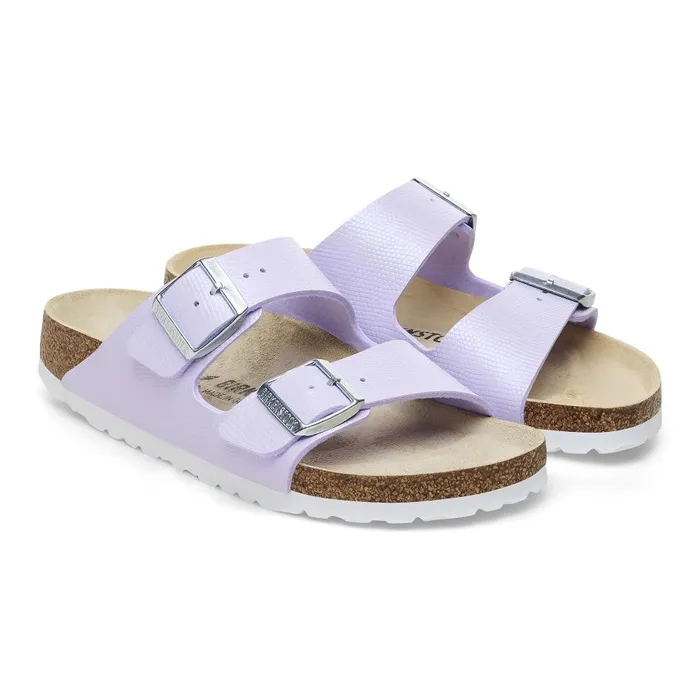 Women Birkenstock TwoStrap Arizona Shiny Purple Fog