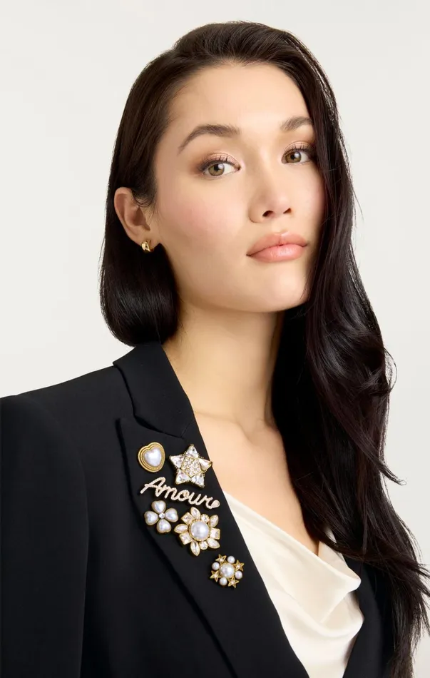 Women Blazers Cinq Sept Le Petit Roxie Blazer Blackivory