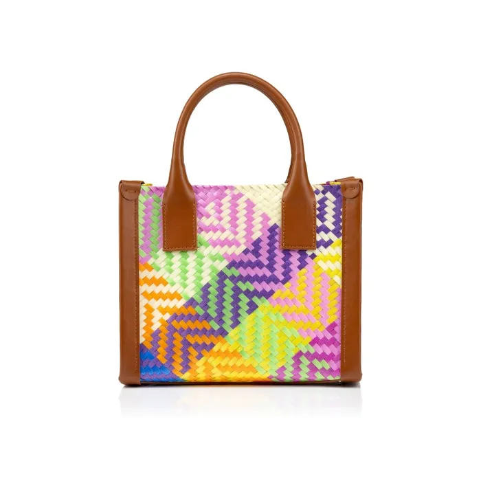 Women By My Side Mini Tote Bag 8211 Braiding And Calf Leather 8211 Multicolor Christian Louboutin Totes
