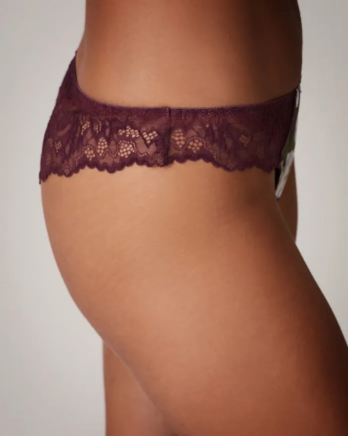 Women CEYARRA 8211 Floral And Lace Brief Deep Purple Ted Baker Lingerie and Pyjamas Women CEYARRA 8211 Floral And Lace Brief Deep Purple Ted Baker Lingerie and Pyjamas