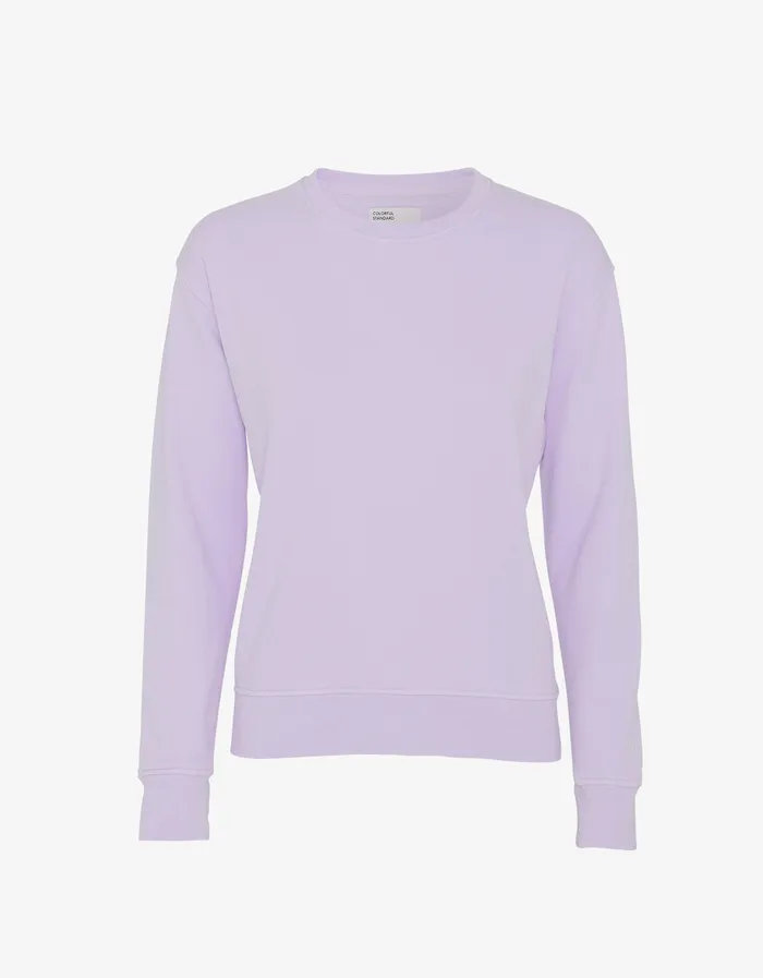 Women Classic Organic Crew 8211 Soft Lavender Women Crewneck Sweatshirts Colorfulstandard Women Classic Organic Crew 8211 Soft Lavender Women Crewneck Sweatshirts Colorfulstandard
