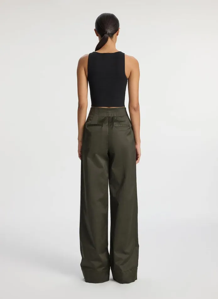 Women Cleo Compact Knit Top Black ALC Tees and Tanks