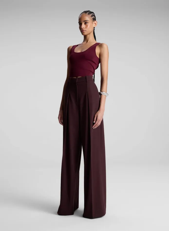 Women Cleo Compact Knit Top Mulberry ALC Tees and Tanks