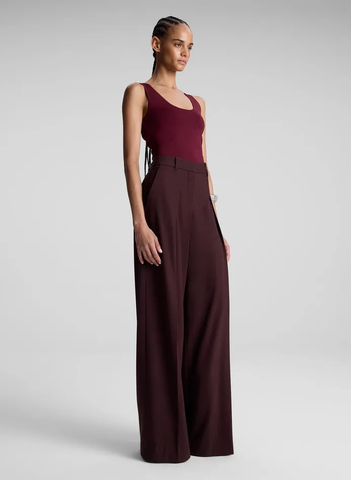 Women Cleo Compact Knit Top Mulberry ALC Tees and Tanks