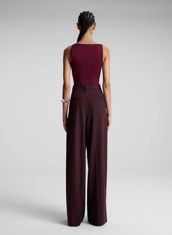 Women Cleo Compact Knit Top Mulberry ALC Tees and Tanks