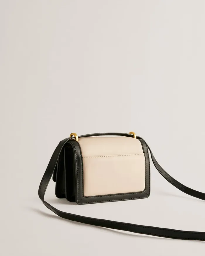 Women CLEVLEN 8211 Padlock Leather Mini Crossbody Bag Black Ted Baker Crossbody Bags