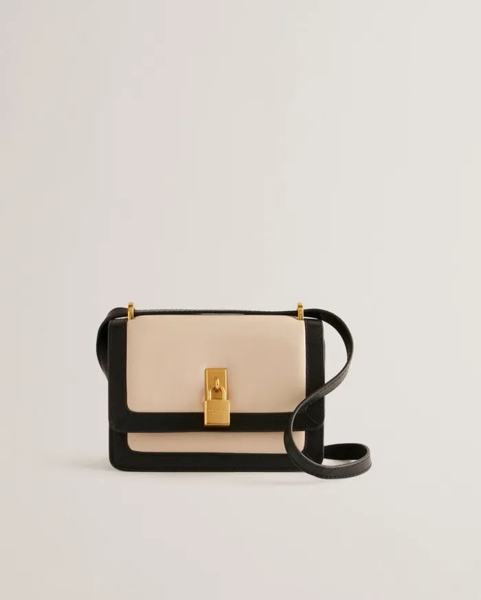 Women CLEVLEN 8211 Padlock Leather Mini Crossbody Bag Black Ted Baker Crossbody Bags Women CLEVLEN 8211 Padlock Leather Mini Crossbody Bag Black Ted Baker Crossbody Bags