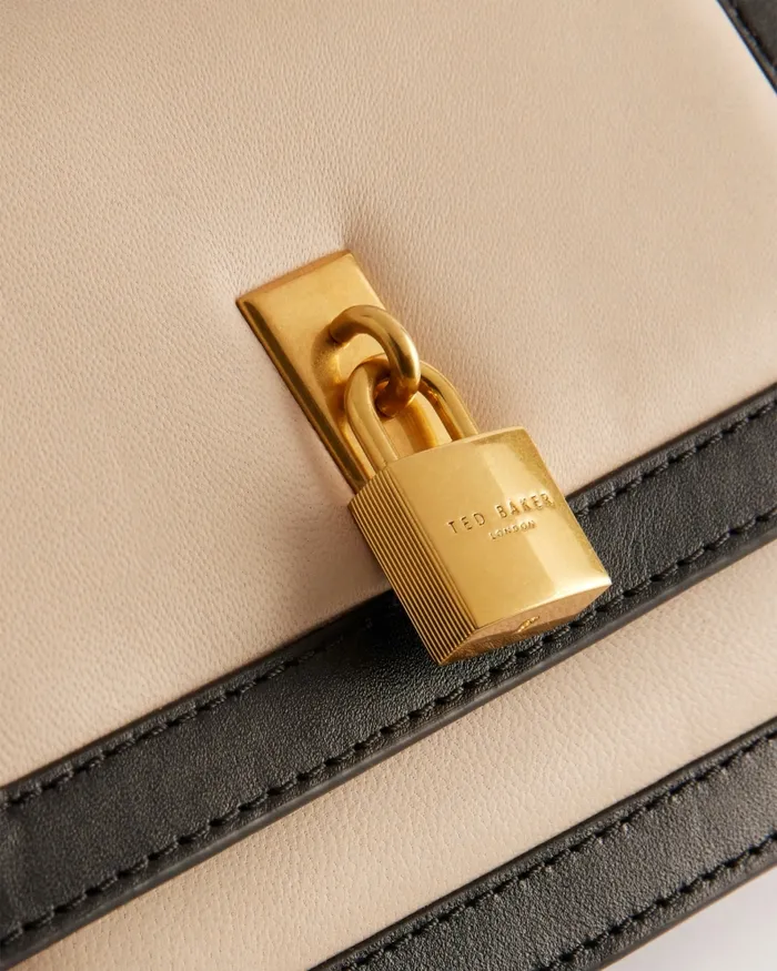 Women CLEVLEN 8211 Padlock Leather Mini Crossbody Bag Black Ted Baker Crossbody Bags Women CLEVLEN 8211 Padlock Leather Mini Crossbody Bag Black Ted Baker Crossbody Bags