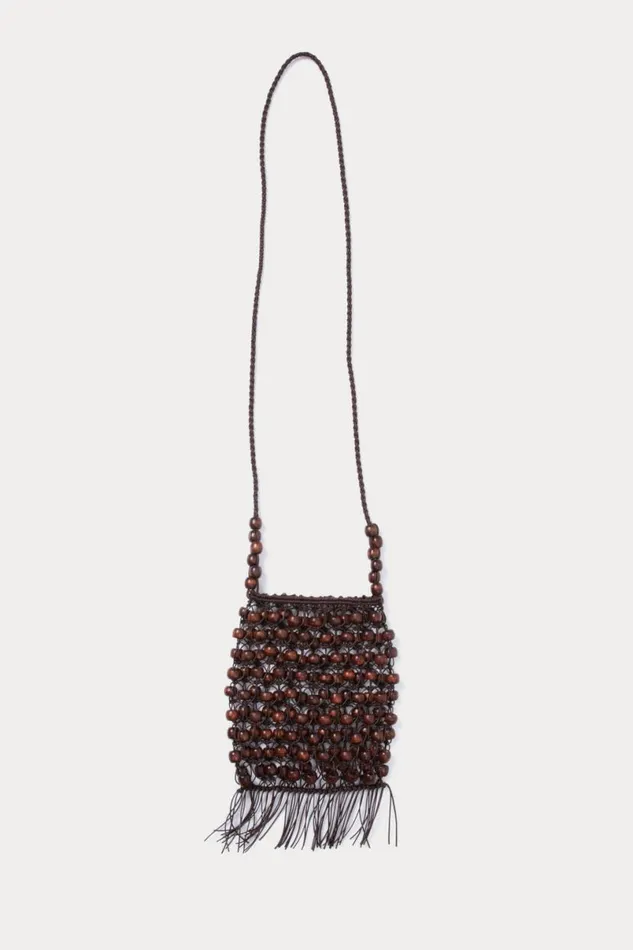 Women Clutches Handbags Crossbody Rachel Comey Tele Phone Pouch Chocolate