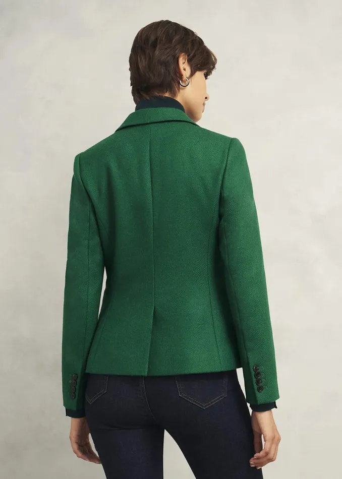 Women Coats and Jackets Hobbs Blake Wool Jacket Agate Green
