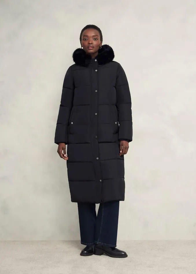 Women Coats and Jackets Hobbs Tyla Puffer Black