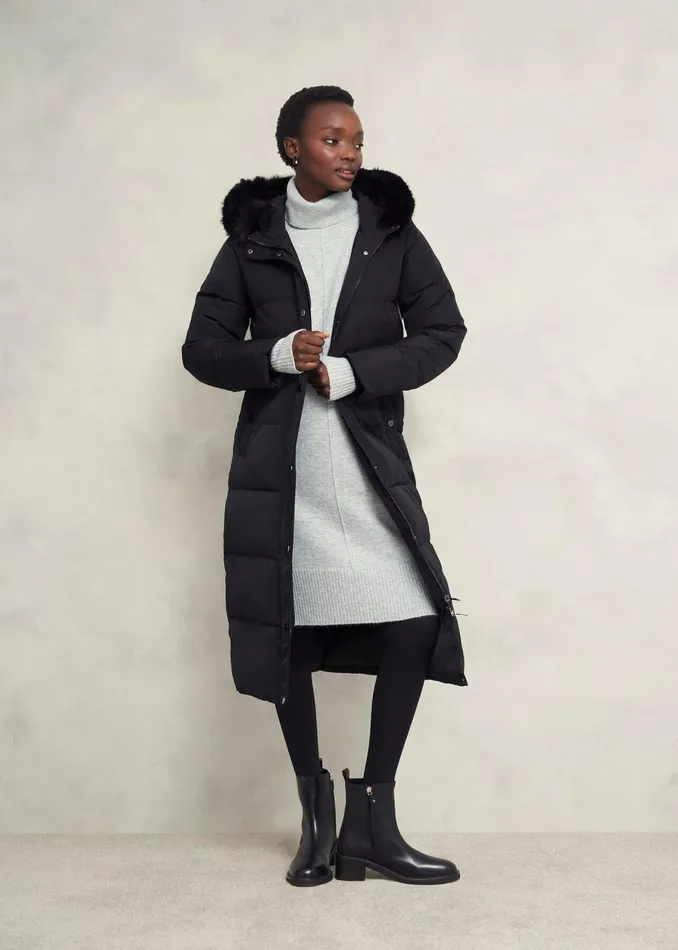 Women Coats and Jackets Hobbs Tyla Puffer Black