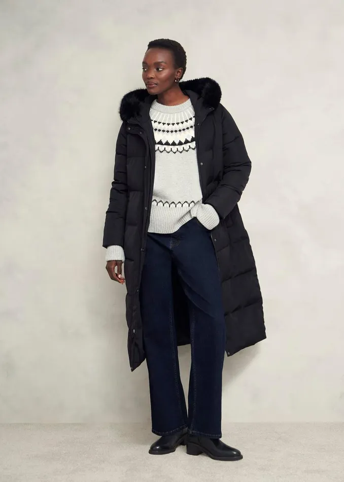 Women Coats and Jackets Hobbs Tyla Puffer Black