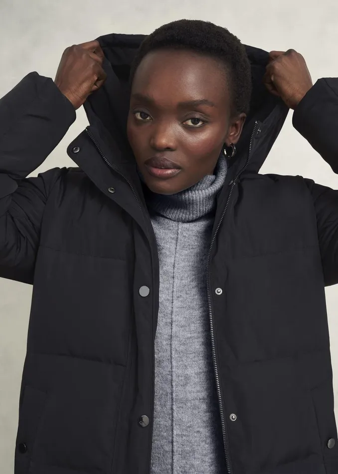 Women Coats and Jackets Hobbs Tyla Puffer Black