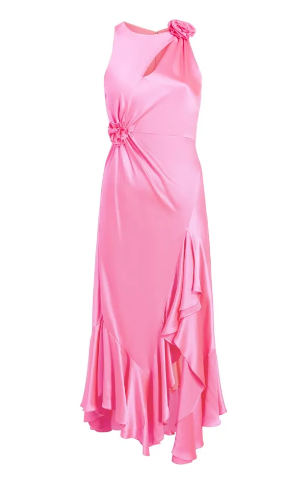 Women Cocktail and Evening Cinq Sept Cates Dress Electric Pink