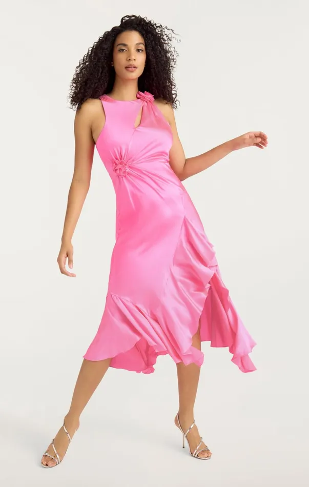 Women Cocktail and Evening Cinq Sept Cates Dress Electric Pink