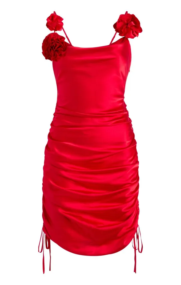 Women Cocktail and Evening Cinq Sept Logan Dress Cardinal