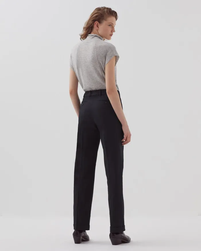 Women Colette 8211 Straight Trousers Black Beauty Comptoir Des Cotonniers Trousers