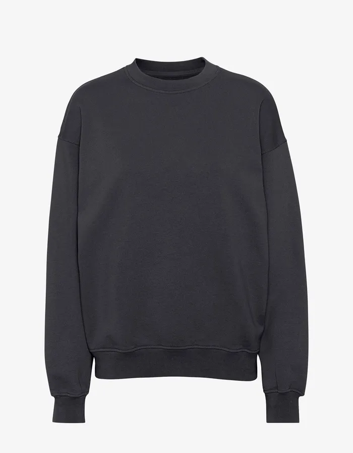 Women Colorfulstandard Organic Oversized Crew 8211 Lava Grey Crewneck Sweatshirts