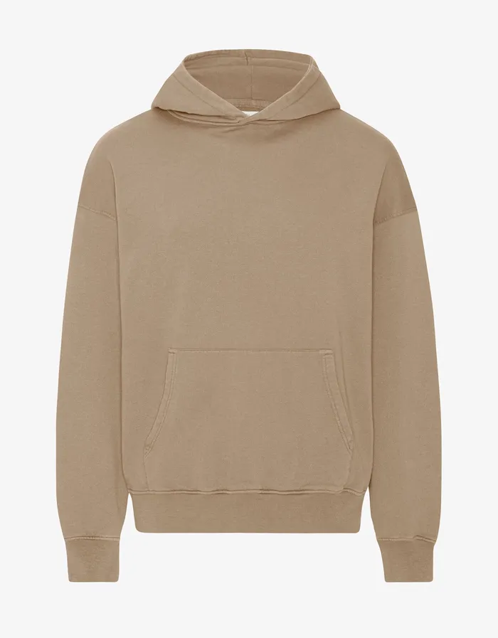 Women Colorfulstandard Organic Oversized Hood 8211 Desert Khaki Hoodies
